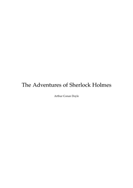 The Adventures of Sherlock Holmes