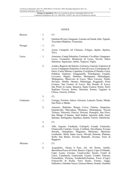 No 1808/2004 of 18 October 2004 Amending Regulation (EC) No