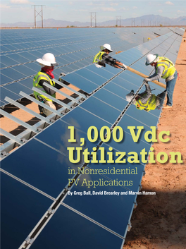 Read More About 1000 VDC Operation in Solar