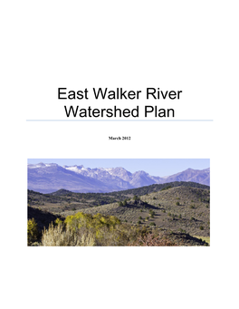 East Walker River Watershed Plan