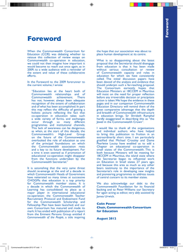 Foreword Tothe2009forerunner to Efforts