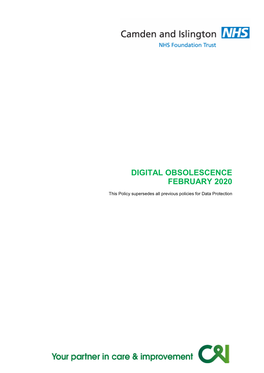 Digital Obsolescence February 2020