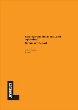 Strategic Employment Land Appraisal Summary Report