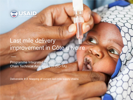 Last Mile Delivery Improvement in Côte D'ivoire