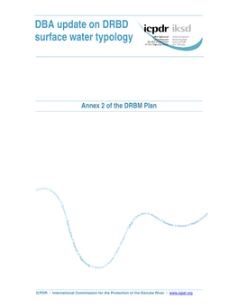 DBA Update on DRBD Surface Water Typology