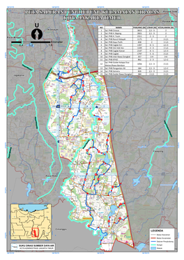 Peta Saluran Penghubung Kecamatan Ciracas Kota