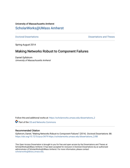Making Networks Robust to Component Failures