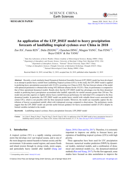 An Application of the LTP DSEF Model to Heavy Precipitation