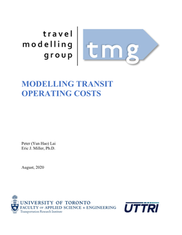 Modelling Transit Operating Costs