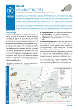 Niger Analyse Satellitaire