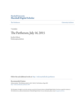 The Parthenon, July 16, 2015