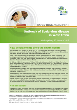 Outbreak of Ebola Virus Disease in West Africa