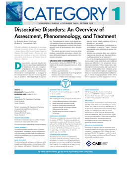 Dissociative Disorders