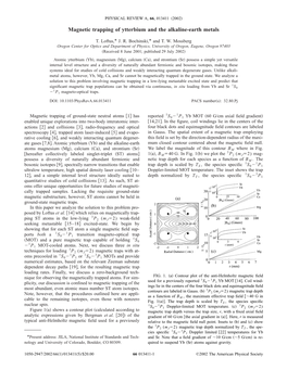 Magnetic Trapping of Ytterbium and the Alkaline-Earth Metals