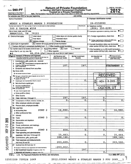 Form 990-PF Return of Private Foundation