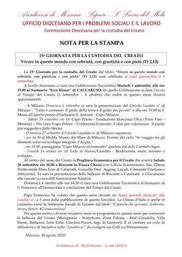 Nota Per La Stampa