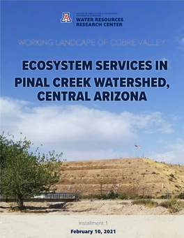 Working Landscape of Cobre Valley: Ecosystem Services in Pinal Creek Watershed, Central Arizona