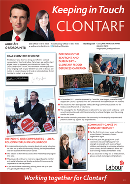 Working Together for Clontarf 0612 O RIORDAIN AODHAN A3 CLONTARF NEWS 2133 Layout 1 30/07/2012 15:54 Page 2