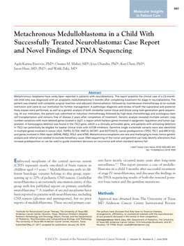 Case Report and Novel Findings of DNA Sequencing