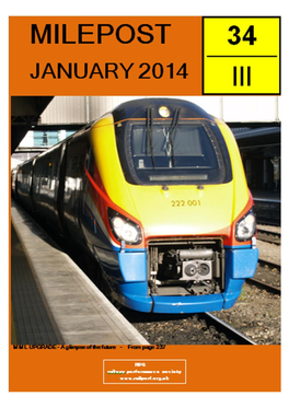 Milepost 34¾ -221 - January 2014 Milepost 34¾ - January 2014