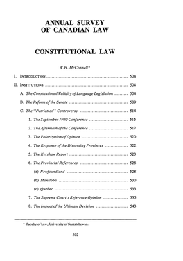 Constitutional Law