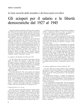 Gli Scioperi Per Il Salario E Le Libertà Democratiche Dal 1927 Al 1945