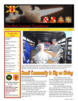 The Rail Gunner Newsletter
