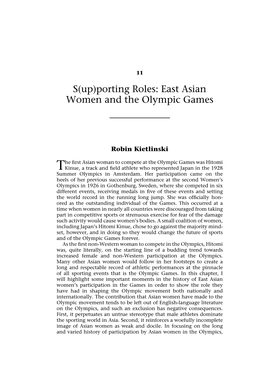 East Asian Women and the Olympic Games