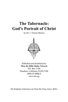 The Tabernacle: God's Portrait of Christ