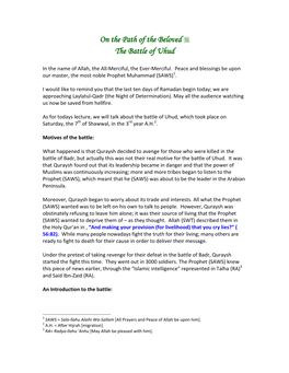 19.-The-Battle-Of-Uhud-Notes.Pdf