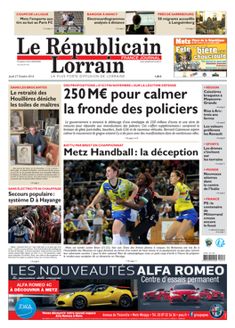 Metz Handball : La Déception Sur Les Terrains > En Page 13 Photo Thierry SANCHIS « Des Œuvres De Valeur Sur Les Brocantes, Il Y En a Encore