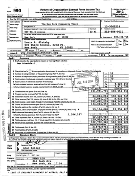 Return of Organization Exempt from Income Tax 13-3062214