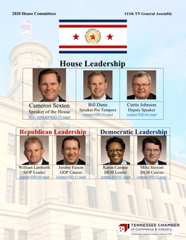 TN House Committees 2020