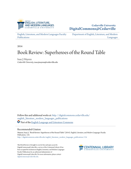 Book Review: Superheroes of the Round Table Isaac J