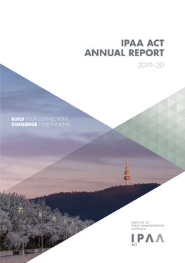 Ipaa Act Annual Report 2019–20