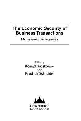 The Economic Security of Business Transactions. Management In