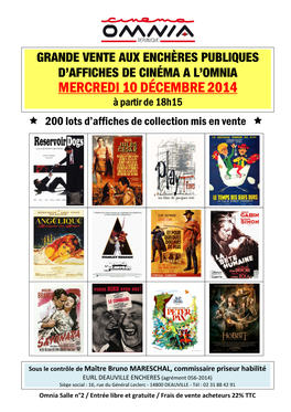 Catalogue Vente 10 Decembre