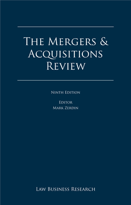 Mergers and Acquisitions Review