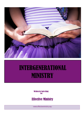 Intergenerational Ministry Research Paper