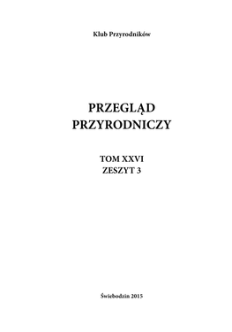 Przegląd Przyrodniczy