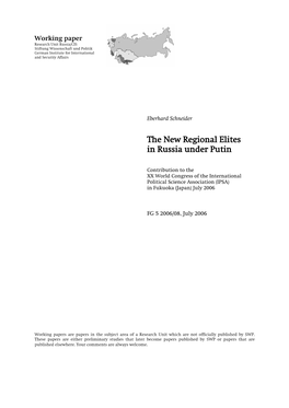 Working Paper, July 2006, 34 Pages