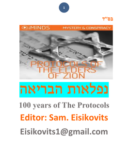 100 Years of the Protocols Editor: Sam