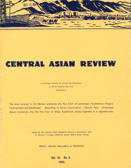 Central Asian Review. Vol 3. № 4. 1955. Ebook 2016