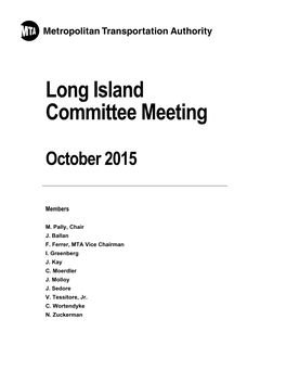 Long Island Committee Meeting