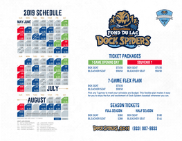 DS 2019 Schedule Ticket Packages