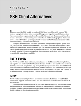 SSH Client Alternatives