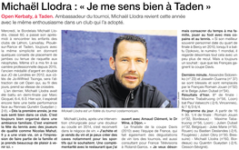 Michaël Llodra : « Je Me Sens Bien À Taden »