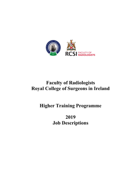 Higher Training Post in Paediatric Radiology