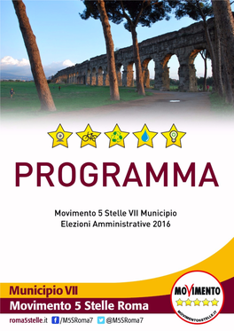 Programma Municipio VII 2016