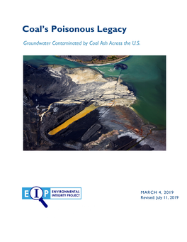 Coal's Poisonous Legacy: Groundwater